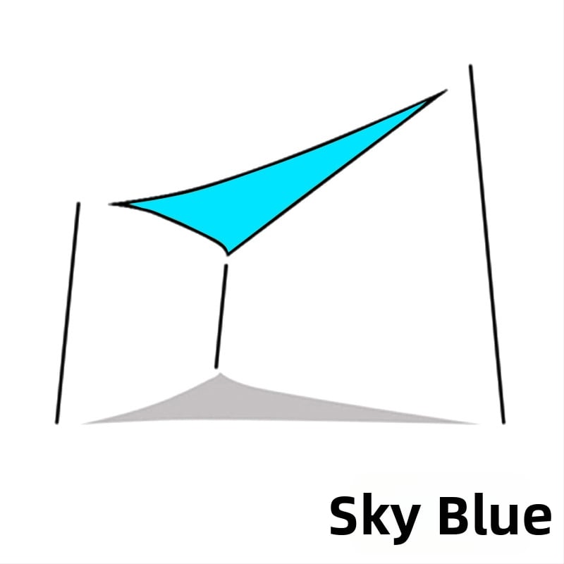 Yazilan kültéri háromszög árnyékoló vászon, vízálló 1