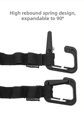CLS Многофункционален къмпинг ланярд и верижна ключалка за палатка и навес — съхранение на въже и презрамки