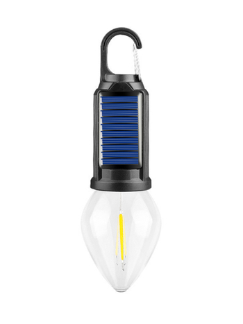 LED kamping lampu, solarno napajanje, 3.7V, 1W, prijenosna, gumb prekidač