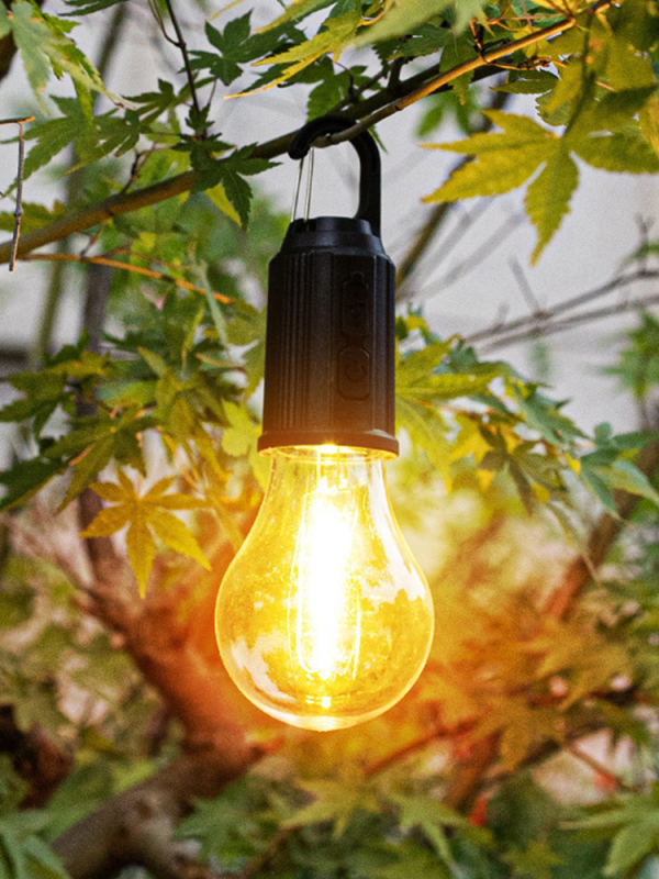 LED kamping lampu, solarno napajanje, 3.7V, 1W, prijenosna, gumb prekidač