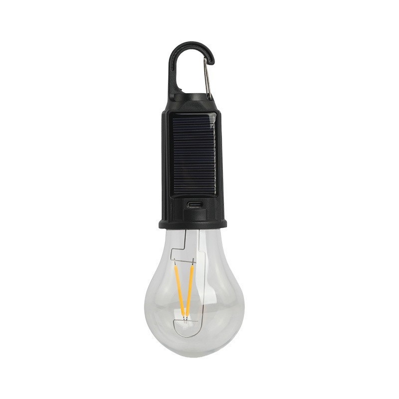 LED kamping lampu, solarno napajanje, 3.7V, 1W, prijenosna, gumb prekidač