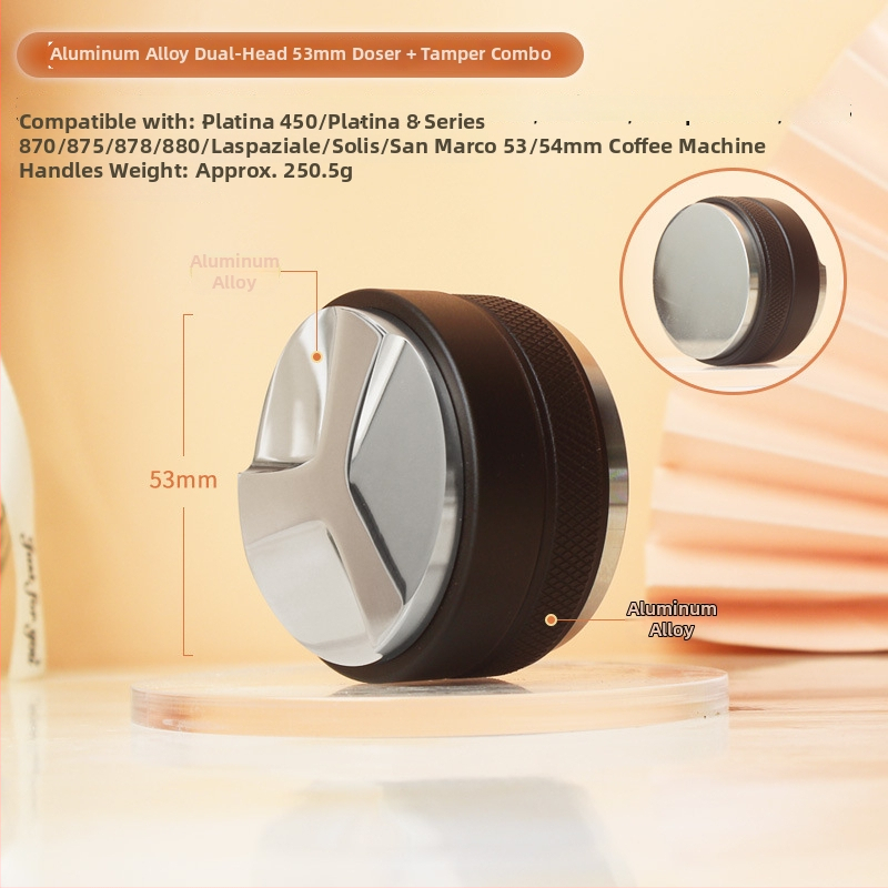 Dispenzer za prašak s dvostrukom glavom, nehrđajući čelik, moderna minimalistička estetika, 500 g, mogućnost prilagodbe