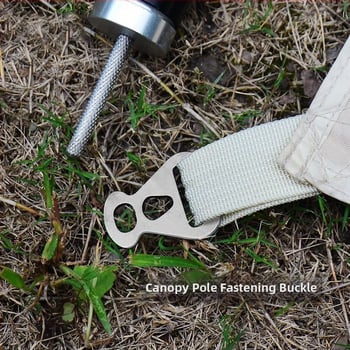 Къмпинг аксесоар: закопчалка за шнур на палатка с триъгълна настройка – самозадържаща се