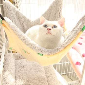 Котешки висящ хамак-гнездо, материал трева, лятна употреба, за котки, гнездо/клетка за домашни любимци