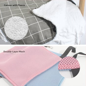 Котешко хамак-легло - дишаща мрежа, окачен дизайн, плат