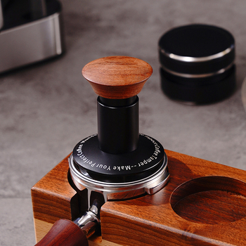 Kézi kávétampó 304-es rozsdamentes acélból, tömeg 450 g, modern egyszerű stílus, megfelelő iroda, otthon és kávézó számára.