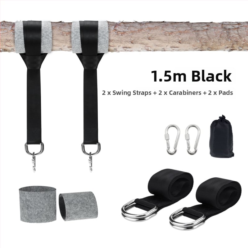 Полиестеров ремък за хамак с подложка, капацитет 300 кг, без скоба, тегло 516 г, лицензирана частна марка