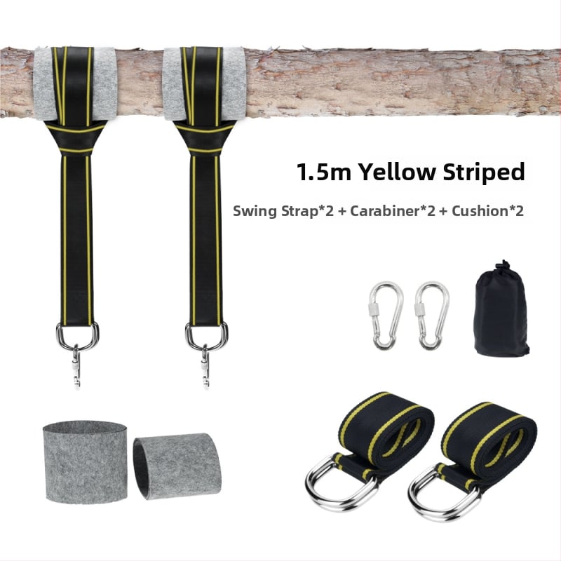 Полиестеров ремък за хамак с подложка, капацитет 300 кг, без скоба, тегло 516 г, лицензирана частна марка