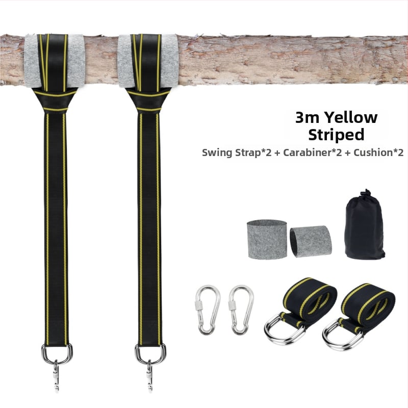 Полиестеров ремък за хамак с подложка, капацитет 300 кг, без скоба, тегло 516 г, лицензирана частна марка