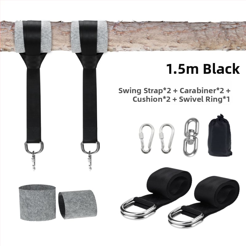 Полиестеров ремък за хамак с подложка, капацитет 300 кг, без скоба, тегло 516 г, лицензирана частна марка