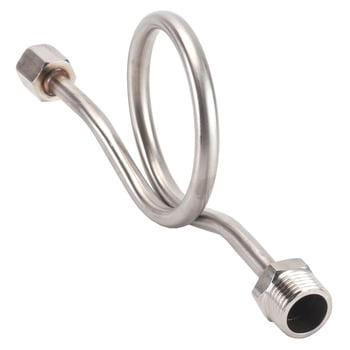 Двупосочна буферна тръба за манометър, от неръждаема стомана/желязо, марка Cisqu, клас първи