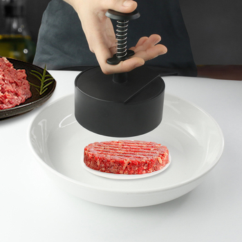 Hamburger preša od ABS plastike, okrugla kuhinjska preša s logom, prilagodljiva Ten Knives
