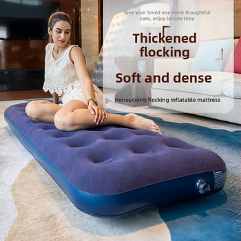 Felfújható ágy; flockált felület; maximális terhelhetőség: 200