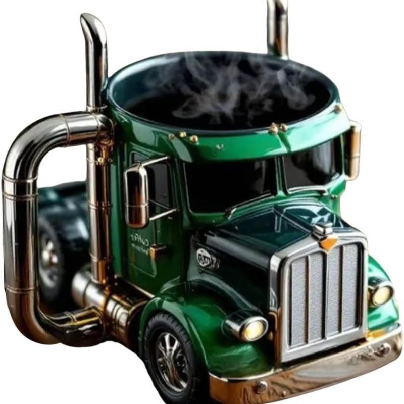 Semi-Truck kávés bögrék kávézók számára, logónyomtatás nélkül, kartondobozban csomagolva, határokon átívelő kizárólagos export