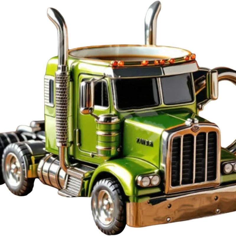 Semi-Truck kávés bögrék kávézók számára, logónyomtatás nélkül, kartondobozban csomagolva, határokon átívelő kizárólagos export