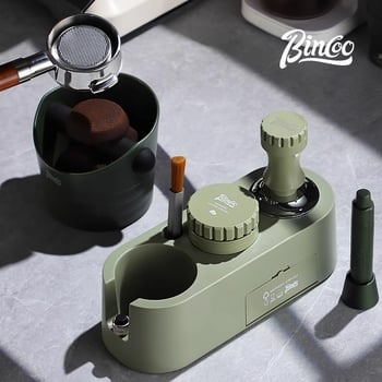 Bincoo Trodijelni set za pritiskanje praha kave — baza za pritisak i dodaci pribor za aparat za kavu — plastični materijal, premium kvaliteta, za ured i kućnu upotrebu