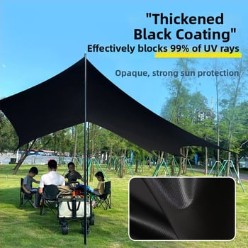 MANTU Pillangó alakú kemping árnyéksátor, Oxford anyag, 2000mm vízálló, üvegszálas váz, kézi összeszerelés