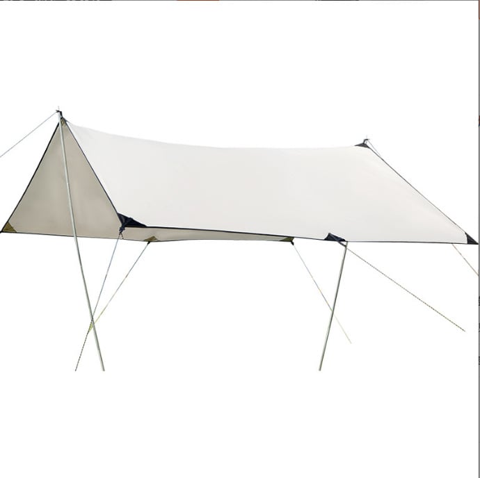MANTU Pillangó alakú kemping árnyéksátor, Oxford anyag, 2000mm vízálló, üvegszálas váz, kézi összeszerelés