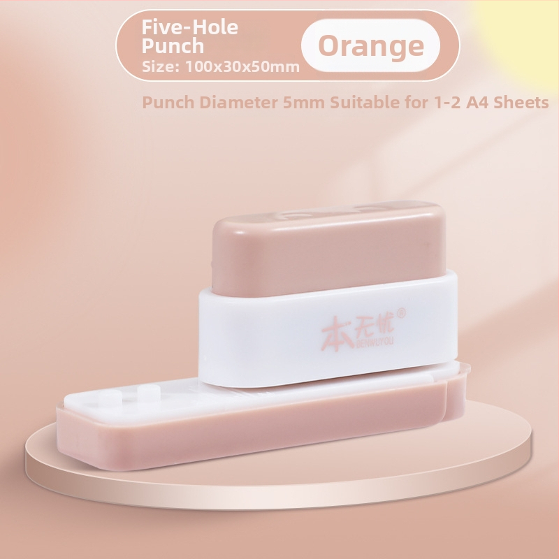 Päťdierový dierovač, ručný, kapacita 5 dier, hrúbka vŕtania 0.01, čistá hmotnosť 150 g