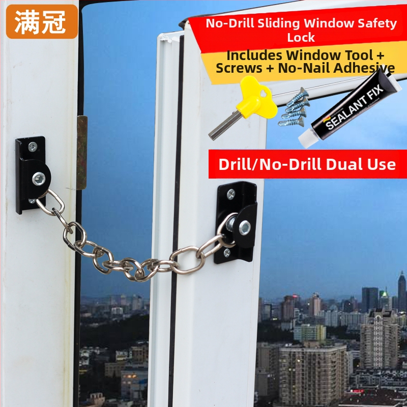 Okenný zámok, model Aqs02, proti krádeži, posuvné okno, ochrana detí