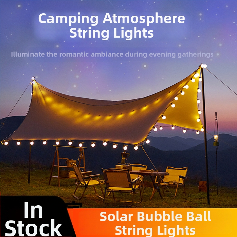 Vonkajšia LED reťazová svetlá pre stan (model G50, IP55, 0.06W, 220V) vhodná pre kempovanie a podujatia