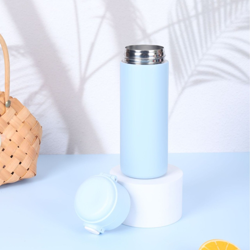 Duplafalas vákuumos pohár, belső 304 rozsdamentes acél, külső 201 rozsdamentes acél, testreszabható logó, vállalati ajándék