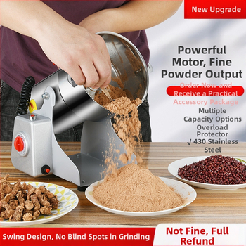 Măcinător de uz casnic pentru plante medicinale chineze, Panax Notoginseng măcinare ultra-fină, aparat multifuncțional de măcinat plante medicinale