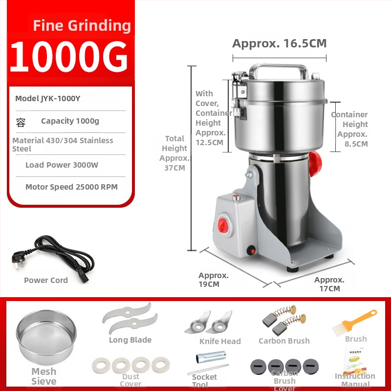 Măcinător de uz casnic pentru plante medicinale chineze, Panax Notoginseng măcinare ultra-fină, aparat multifuncțional de măcinat plante medicinale