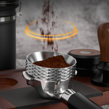 Alumíniumötvözet kávéprés forma porgyűjtő kiegészítővel, kávézók és otthoni használatra, modern minimalist stílus