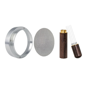 Set prstena za držač kave s magnetskim skupljačem prašine, aluminijska legura, 40 g, laserski graviran logotip, moderan minimalistički stil