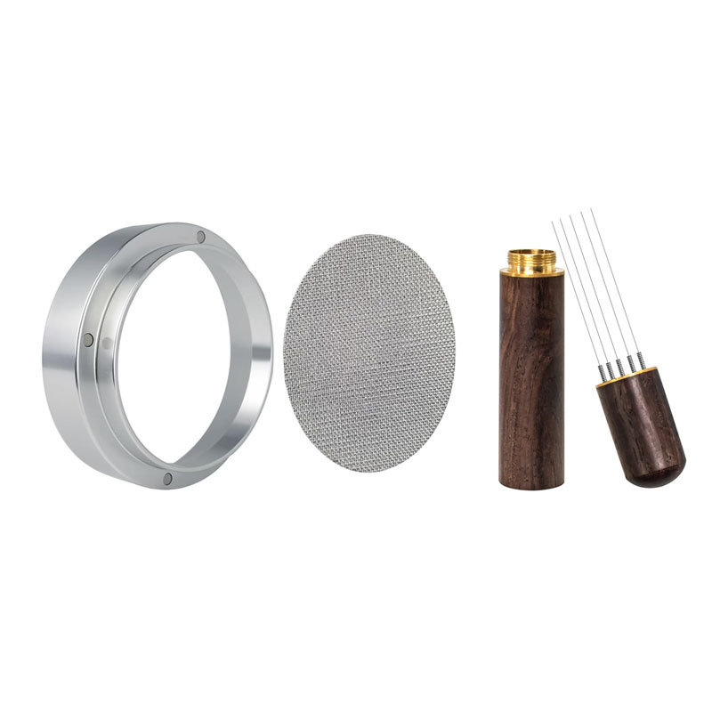 Set prstena za držač kave s magnetskim skupljačem prašine, aluminijska legura, 40 g, laserski graviran logotip, moderan minimalistički stil
