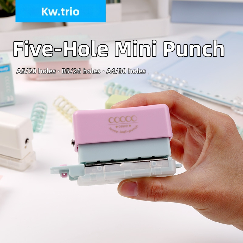 Dierovač s viacerými otvormi 99H2 – ručný, 5 otvorov, kapacita 2 listov, hmotnosť 0.2 kg