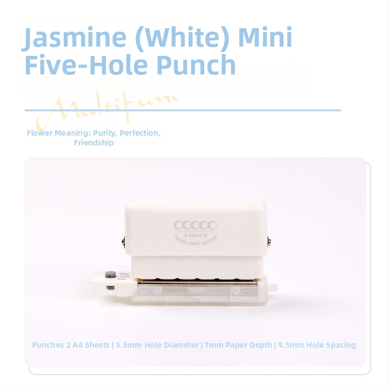 Dierovač s viacerými otvormi 99H2 – ručný, 5 otvorov, kapacita 2 listov, hmotnosť 0.2 kg