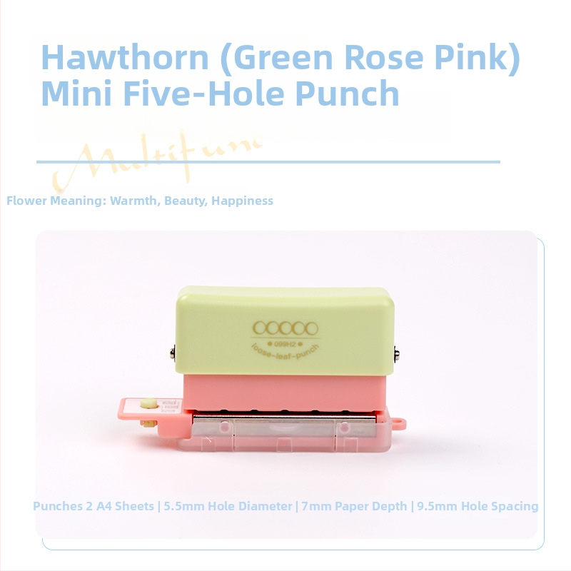 Dierovač s viacerými otvormi 99H2 – ručný, 5 otvorov, kapacita 2 listov, hmotnosť 0.2 kg