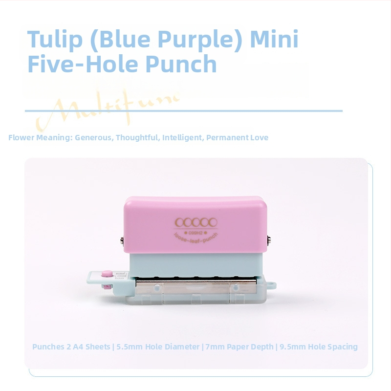 Dierovač s viacerými otvormi 99H2 – ručný, 5 otvorov, kapacita 2 listov, hmotnosť 0.2 kg