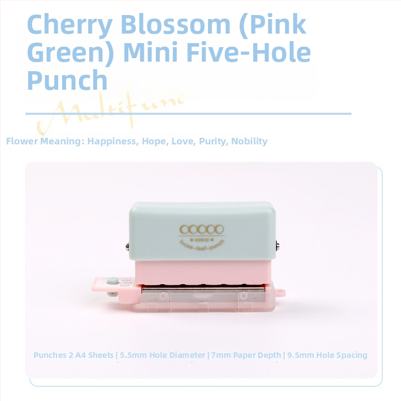 Dierovač s viacerými otvormi 99H2 – ručný, 5 otvorov, kapacita 2 listov, hmotnosť 0.2 kg