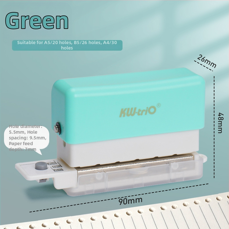 Dierovač s viacerými otvormi 99H2 – ručný, 5 otvorov, kapacita 2 listov, hmotnosť 0.2 kg