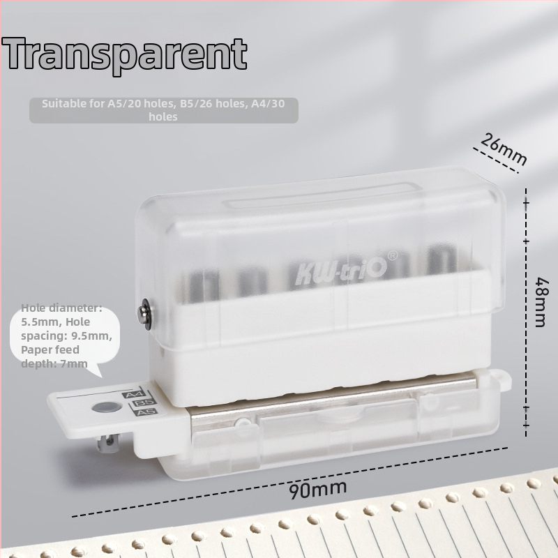 Dierovač s viacerými otvormi 99H2 – ručný, 5 otvorov, kapacita 2 listov, hmotnosť 0.2 kg