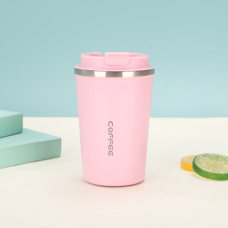 Termos cu pereți dubli, izolație vid, interior 304 oțel inoxidabil, exterior 201 oțel inoxidabil, capac filet, personalizare logo