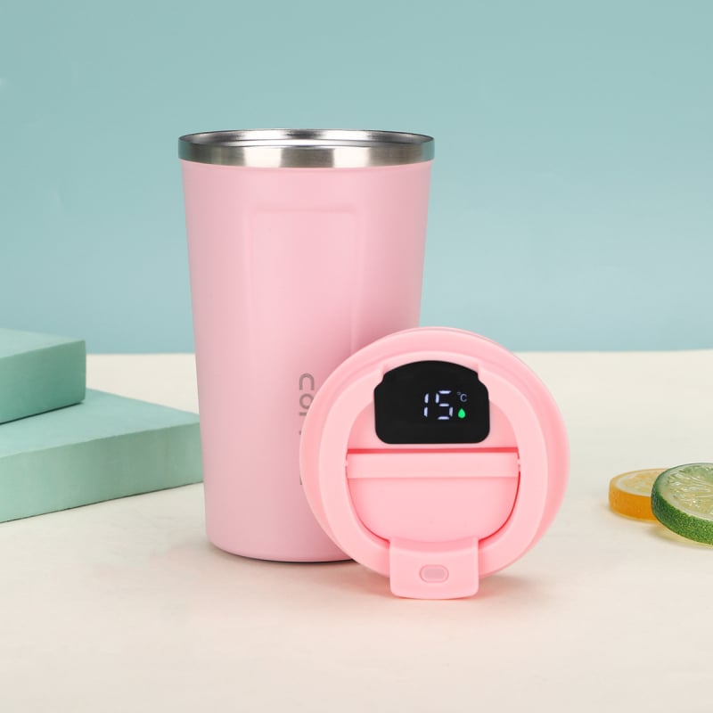 Termos cu pereți dubli, izolație vid, interior 304 oțel inoxidabil, exterior 201 oțel inoxidabil, capac filet, personalizare logo