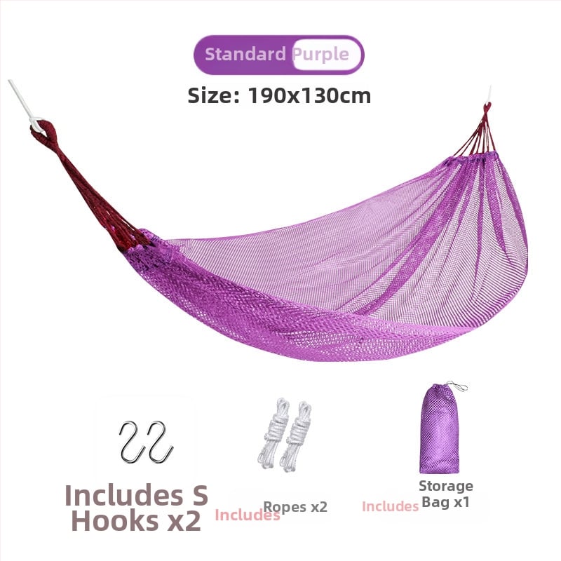 Хамак-люлеещо кресло за открито, дишащ полиестер, без скоби, носимост 150 кг, тегло 921 г