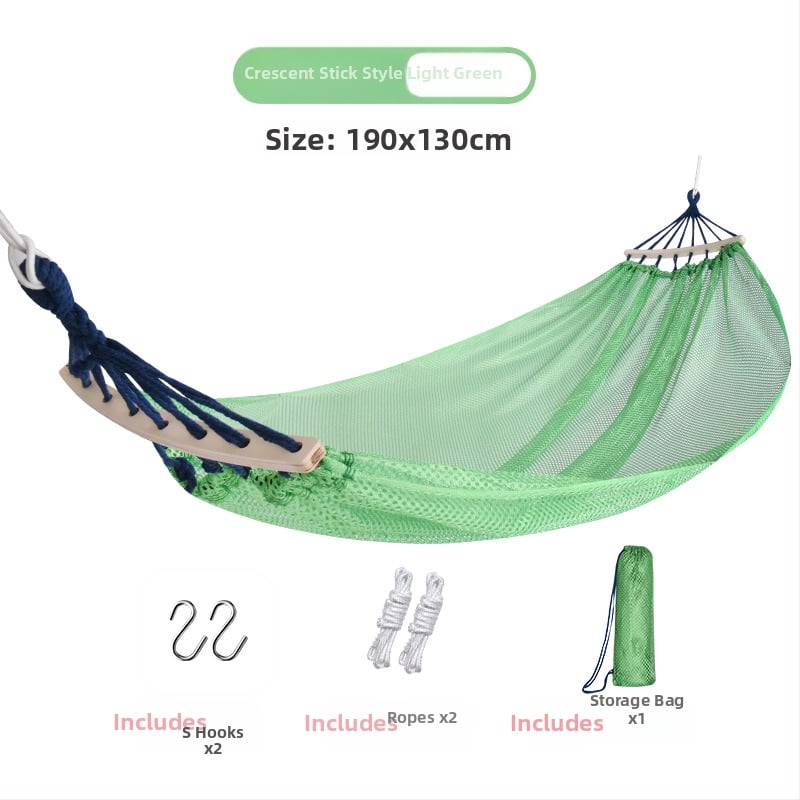 Хамак-люлеещо кресло за открито, дишащ полиестер, без скоби, носимост 150 кг, тегло 921 г