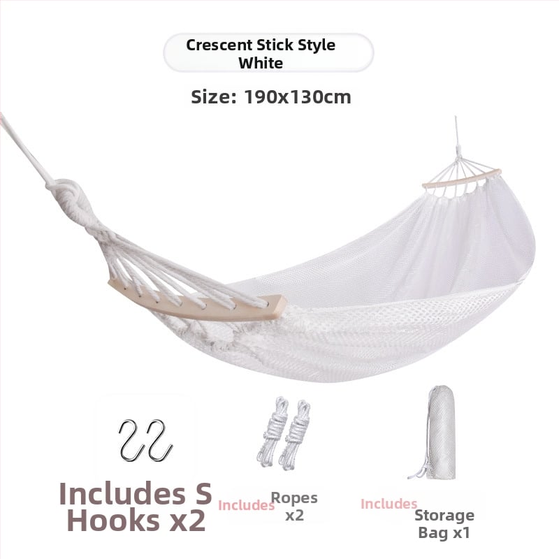 Хамак-люлеещо кресло за открито, дишащ полиестер, без скоби, носимост 150 кг, тегло 921 г