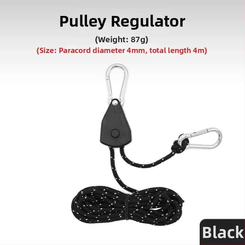 Въже за палатка с метална ролка за къмпинг на открито, регулируемо навесно въже, кукичка с катарама и еластичност