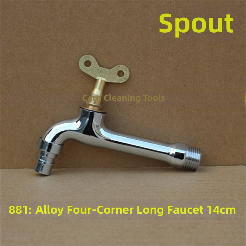 Vonku uzamykateľný kohútik s päťuholným kľúčom, z celého medeného materiálu, model 950, keramický diskový ventil, jedine studený výtok