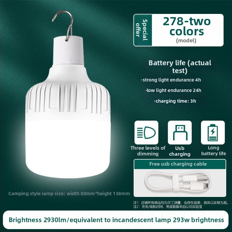 Lampă de camping reîncărcabilă pentru utilizare în interior/exterior, iluminare de urgență în cazul întreruperii curentului