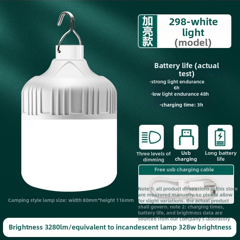 Lampă de camping reîncărcabilă pentru utilizare în interior/exterior, iluminare de urgență în cazul întreruperii curentului