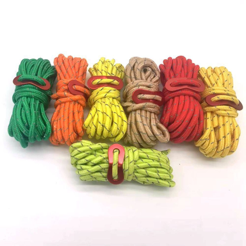 Sfoară de cort 5 mm, reflectivă, anti-vânt, pentru cort și camping