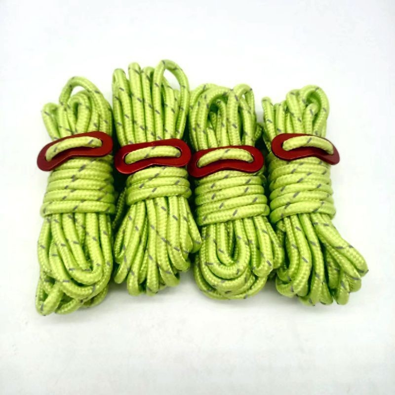 Sfoară de cort 5 mm, reflectivă, anti-vânt, pentru cort și camping