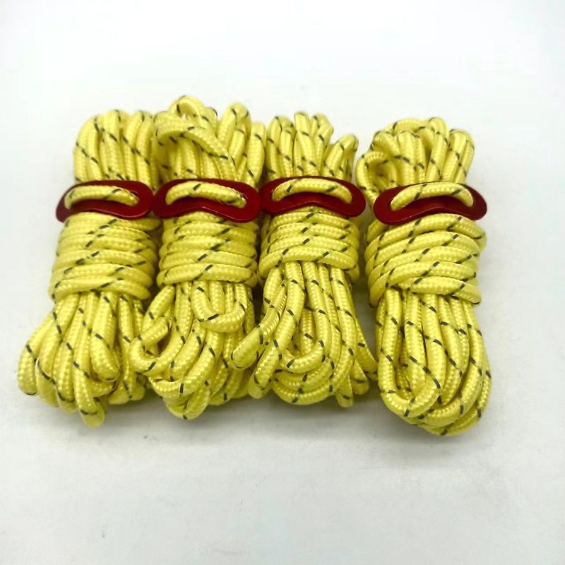 Sfoară de cort 5 mm, reflectivă, anti-vânt, pentru cort și camping